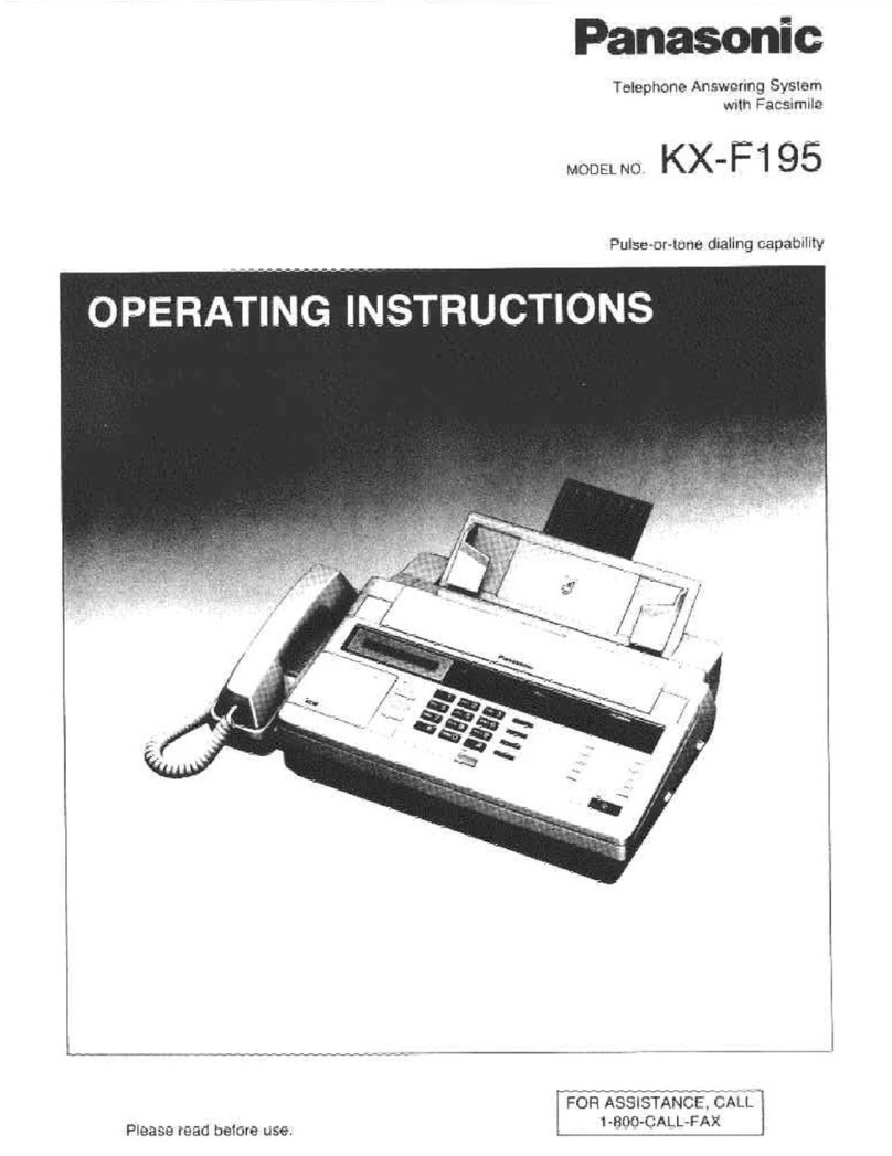 Panasonic KX-F195 User manual