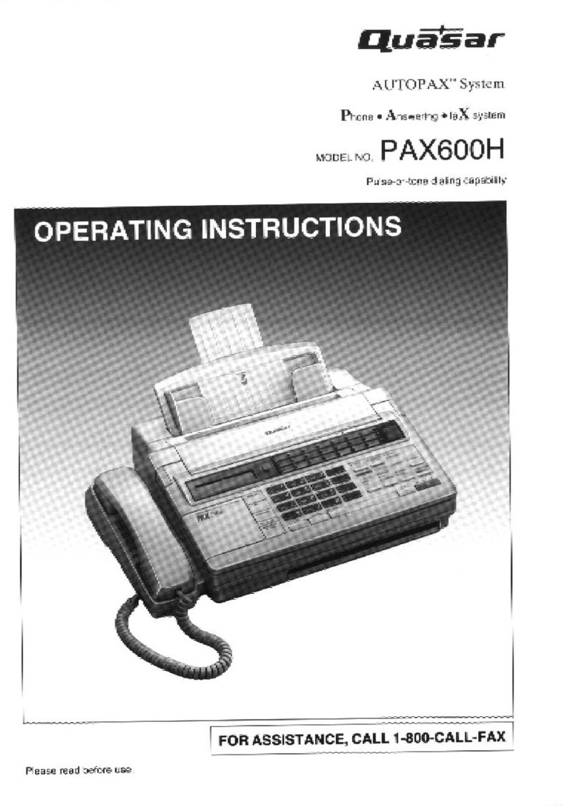 Quasar Autopax PAX600H User manual