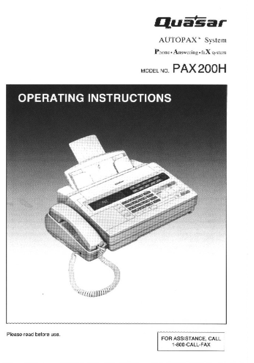 Quasar Autopax PAX200H User manual