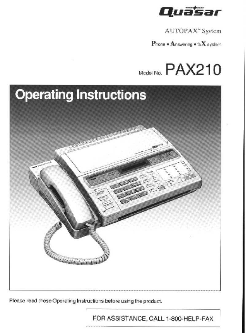 Quasar Autopax PAX210 User manual