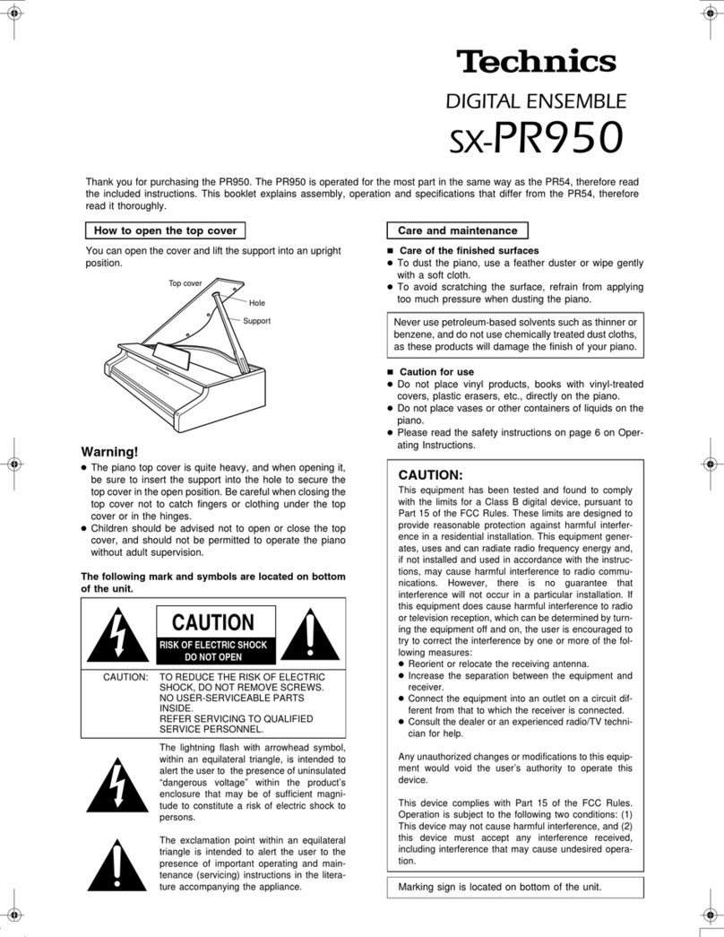 Panasonic SX-PR950 User manual