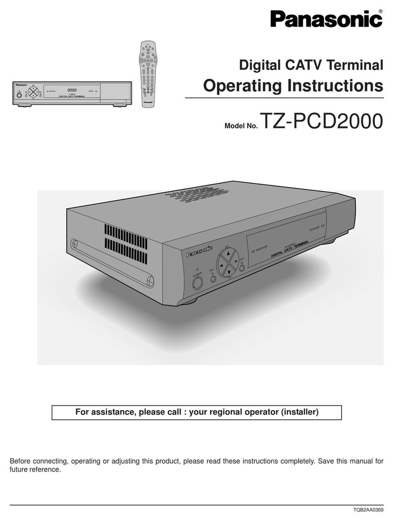 Panasonic TZ-PCD2000 User manual