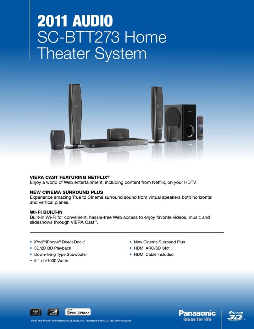 Panasonic SC-BTT273 User manual