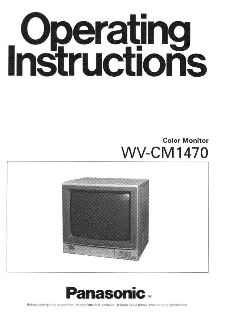 Panasonic WVCM1470 - COLOR MONITOR User manual