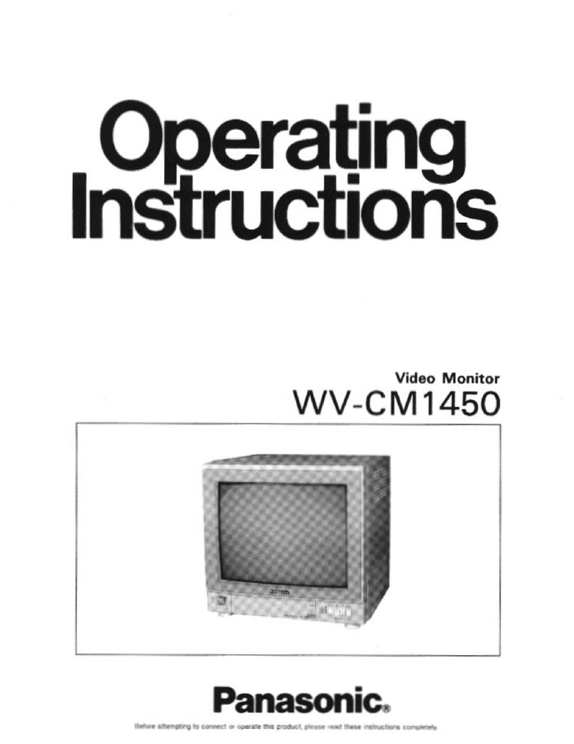 Panasonic WVCM1450 - COLOR MONITOR User manual