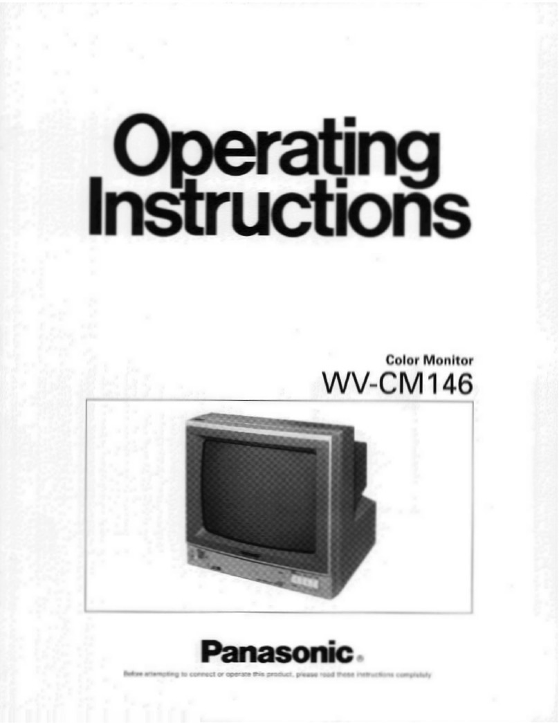 Panasonic WVCM146 - COLOR MONITOR User manual