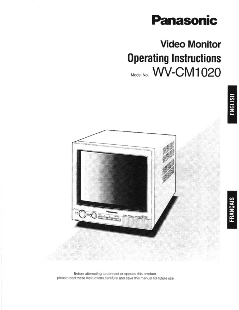 Panasonic WV-CM1020 User manual