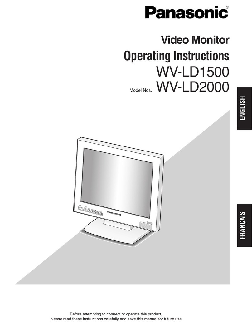 Panasonic WVLD1500 - 15" LCD Monitor User manual