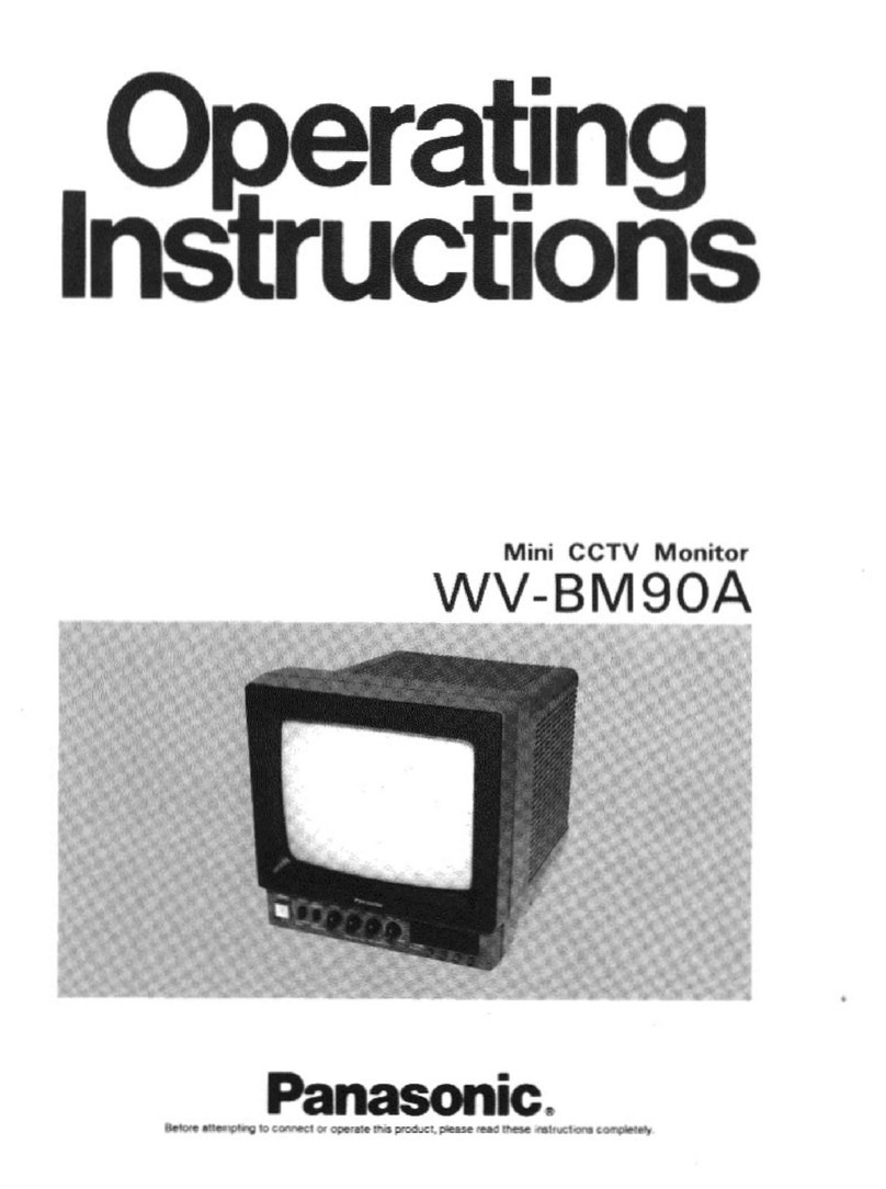 Panasonic WVBM90A - B&W MONITOR User manual