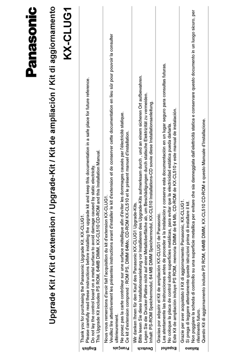 Panasonic Jetwriter KX-CLUG1 install guide