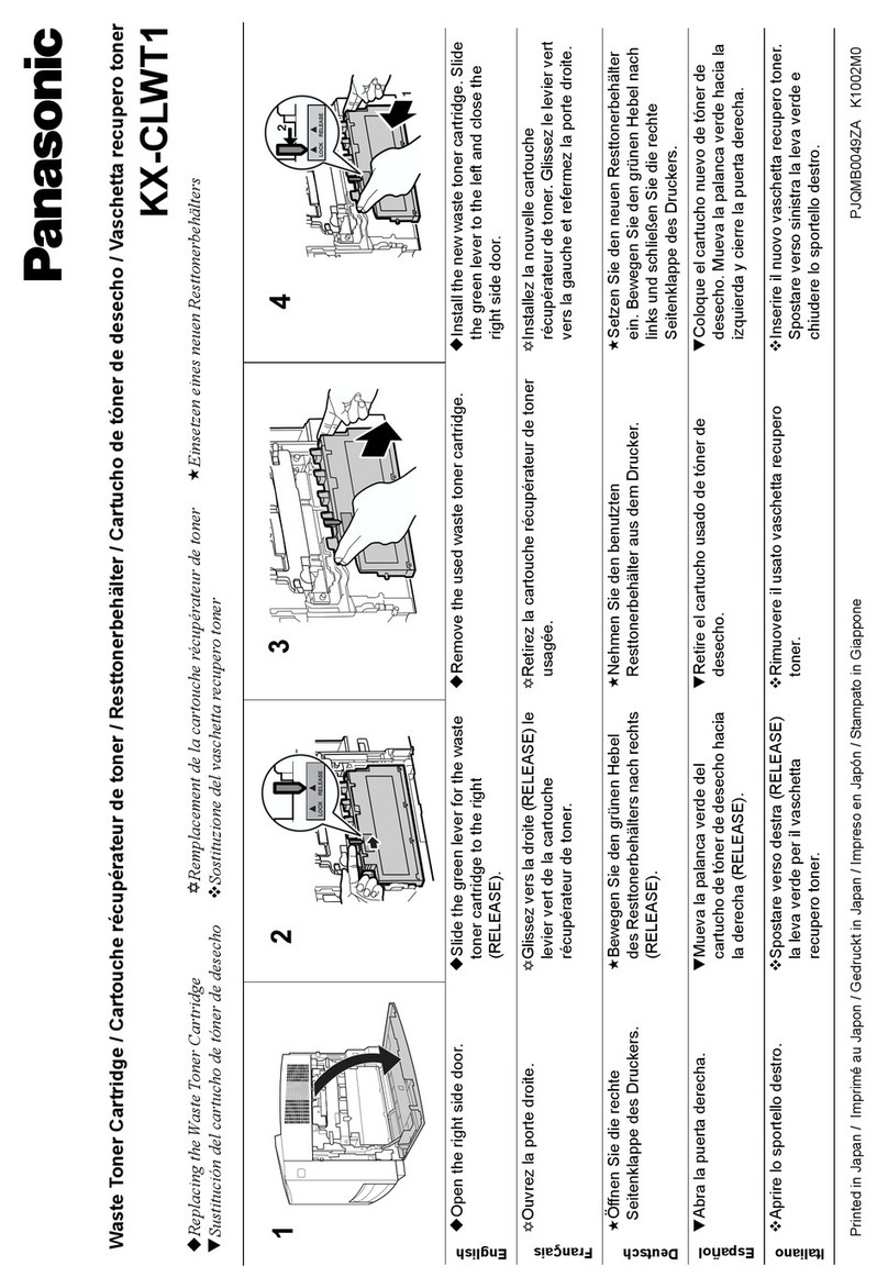 Panasonic Jetwriter KX-CLWT1 user guide