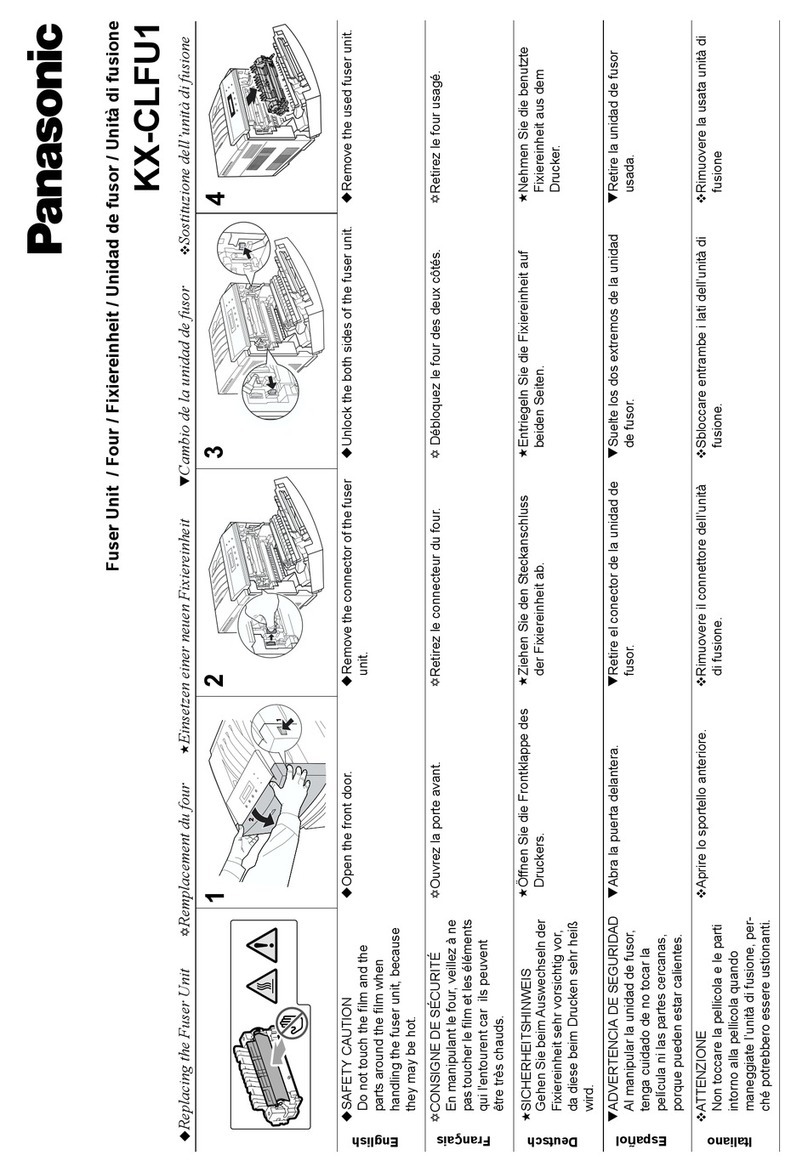 Panasonic Jetwriter KX-CLFU1 install guide