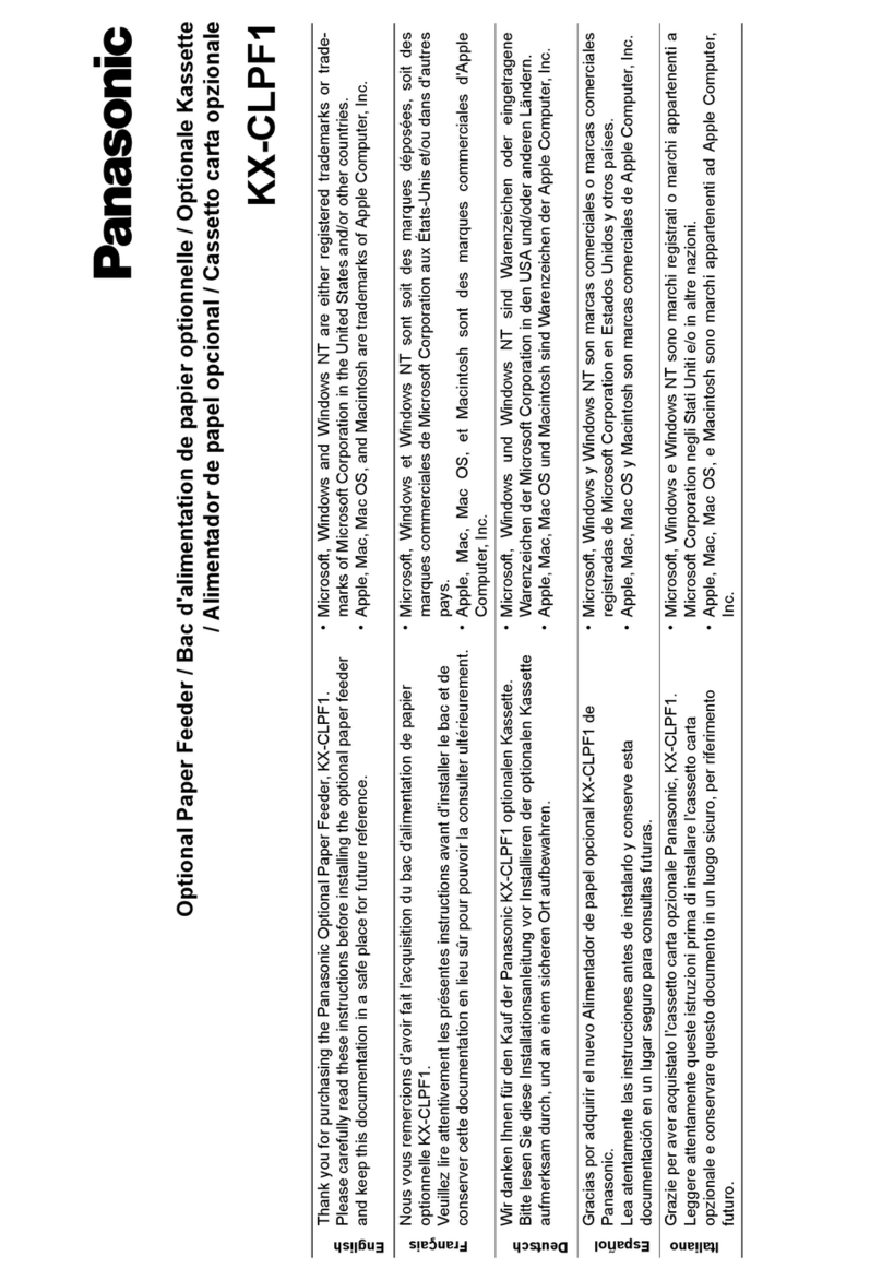 Panasonic Jetwriter KX-CLPF1 User manual
