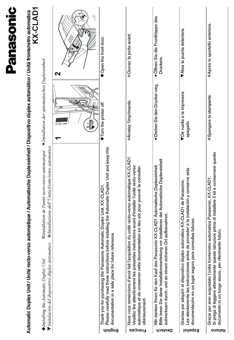 Panasonic Jetwriter KX-CLAD1 user guide