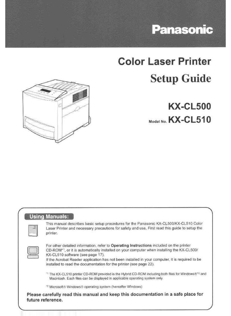 Panasonic Jetwriter KX-CL500 User manual