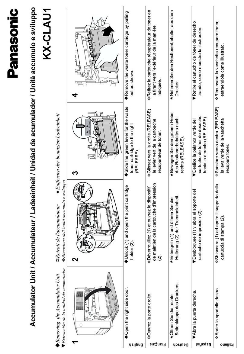 Panasonic Jetwriter KX-CLAU1 user guide