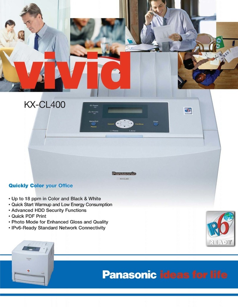 Panasonic KX-CL400 User manual Panasonic KX-CL400 User manual