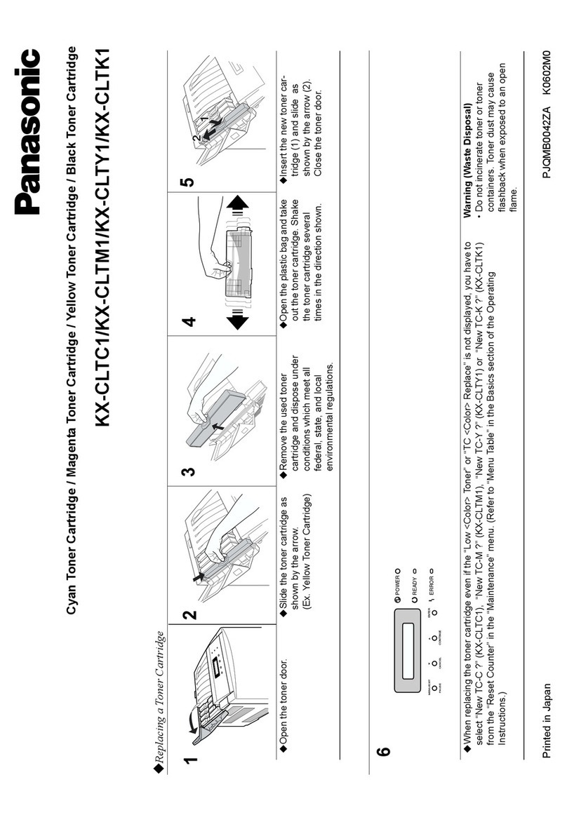 Panasonic KX-CLTC1 Replacement guide