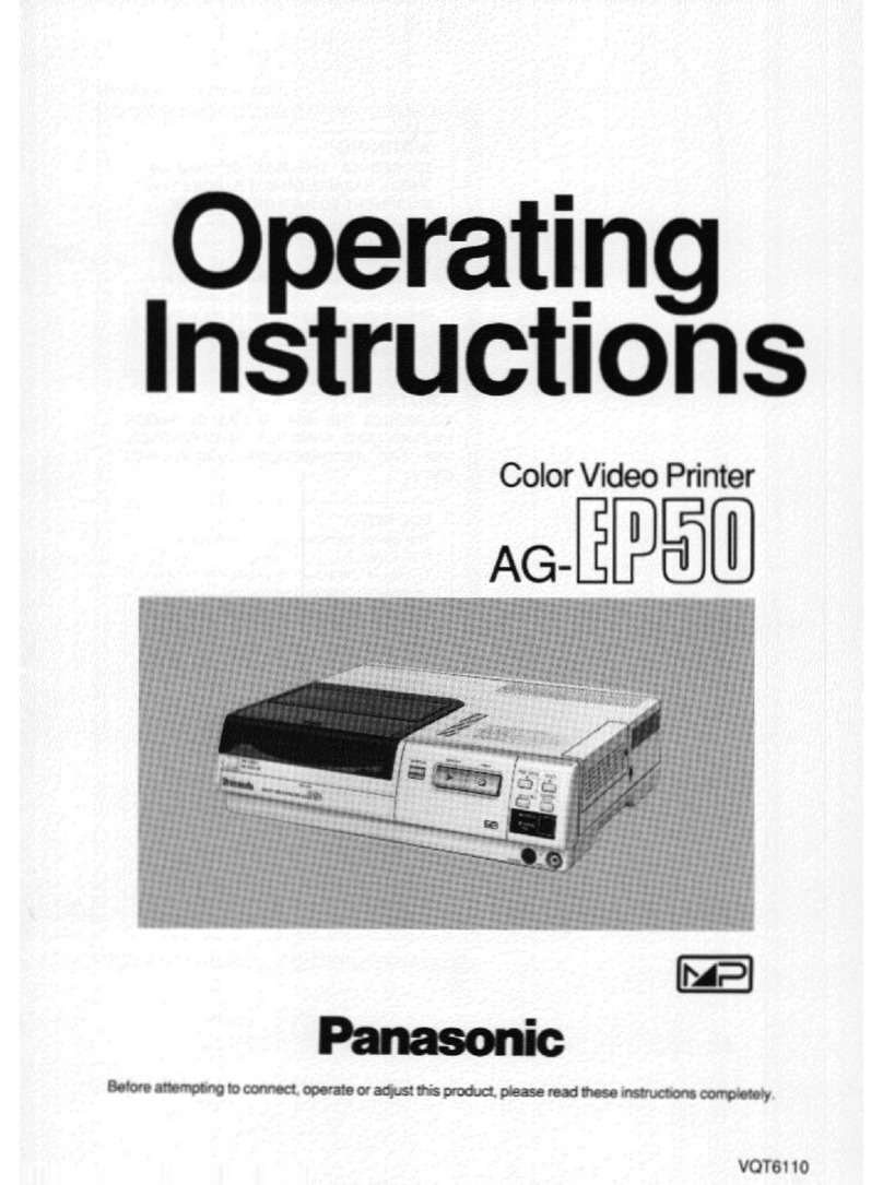 Panasonic AGEP50 - COLOR VIDEO PRINTER User manual