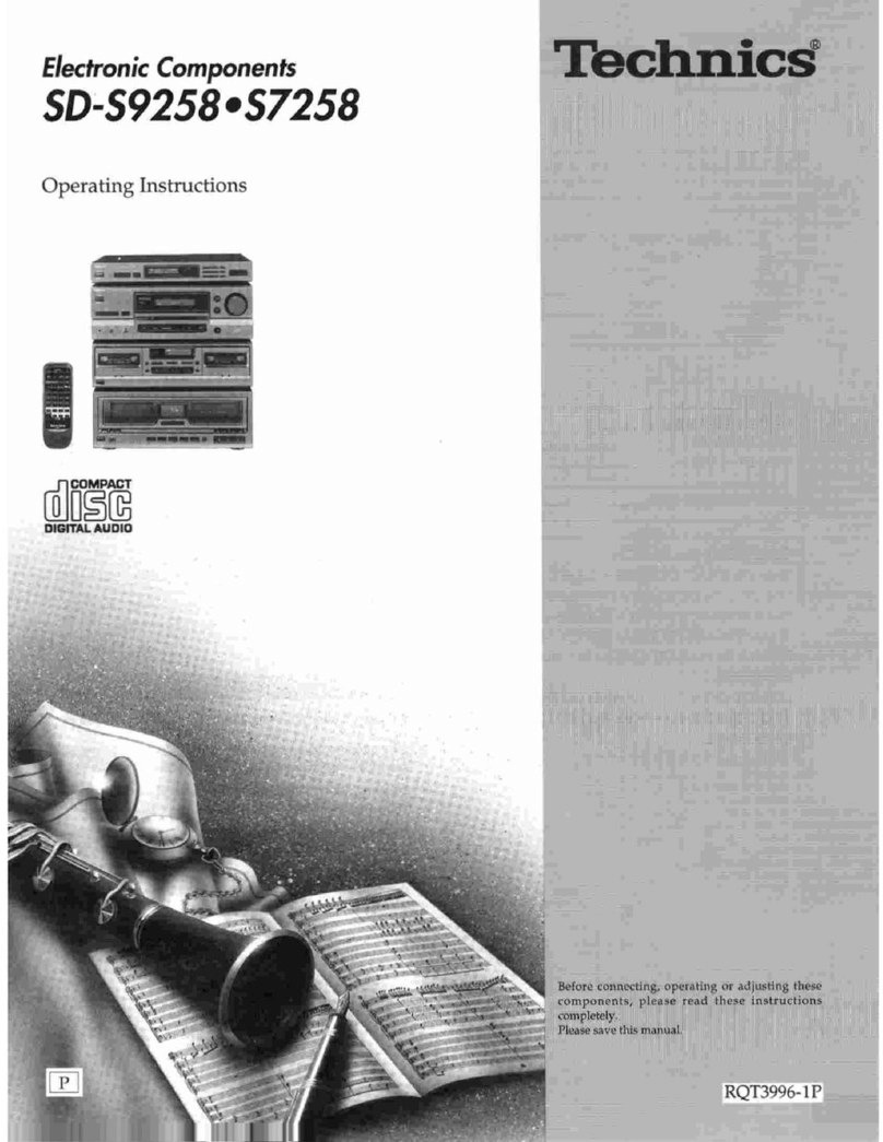 Technics SD-S7258 User manual