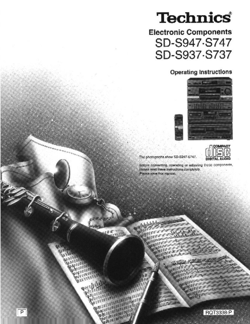 Technics SD-S737 User manual