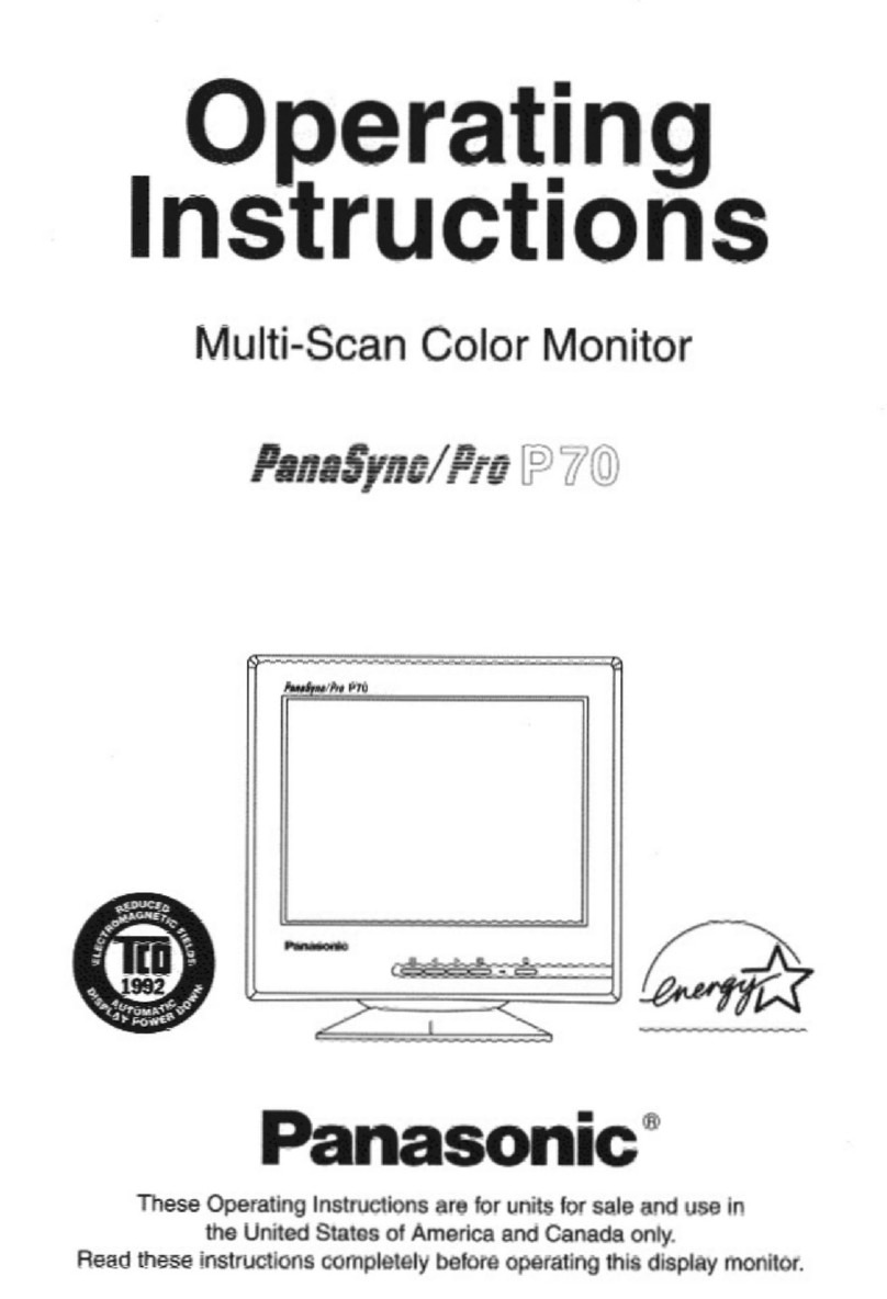 Panasonic PANASYNC P70 User manual