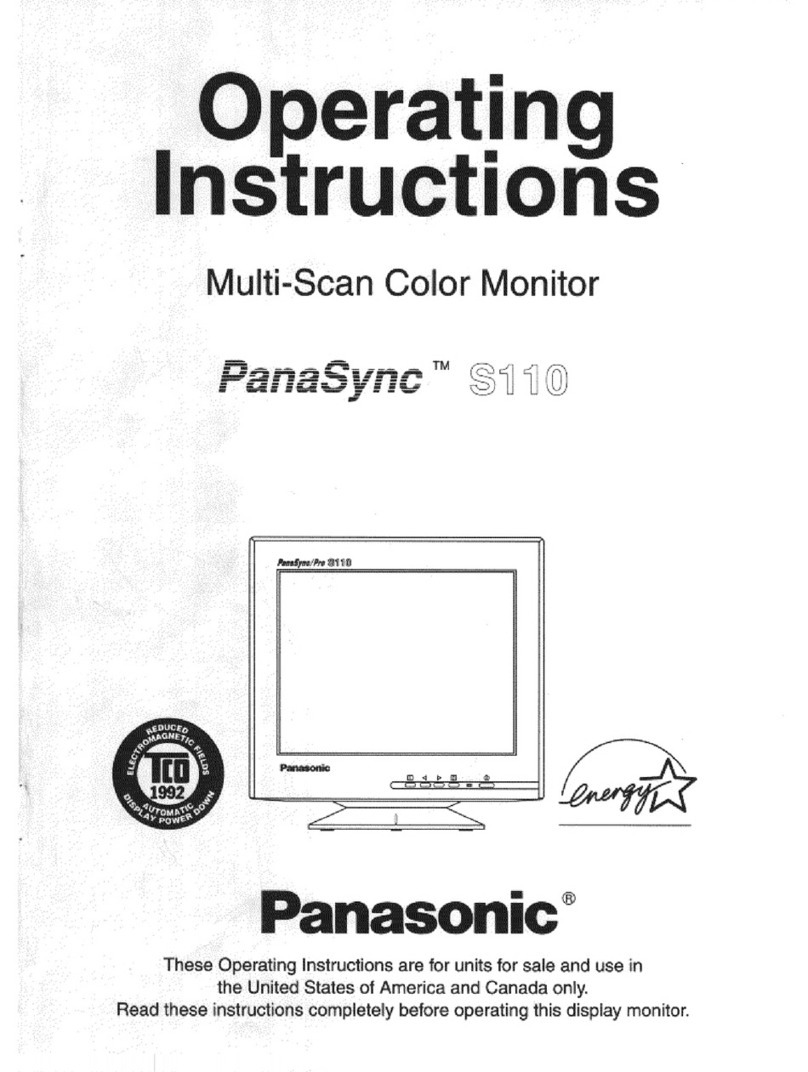 Panasonic PANASYNC S110 User manual Panasonic PANASYNC S110 User manual