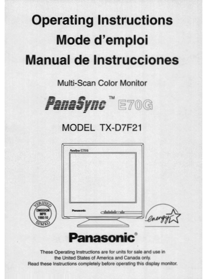 Panasonic PANASYNC E70G user guide