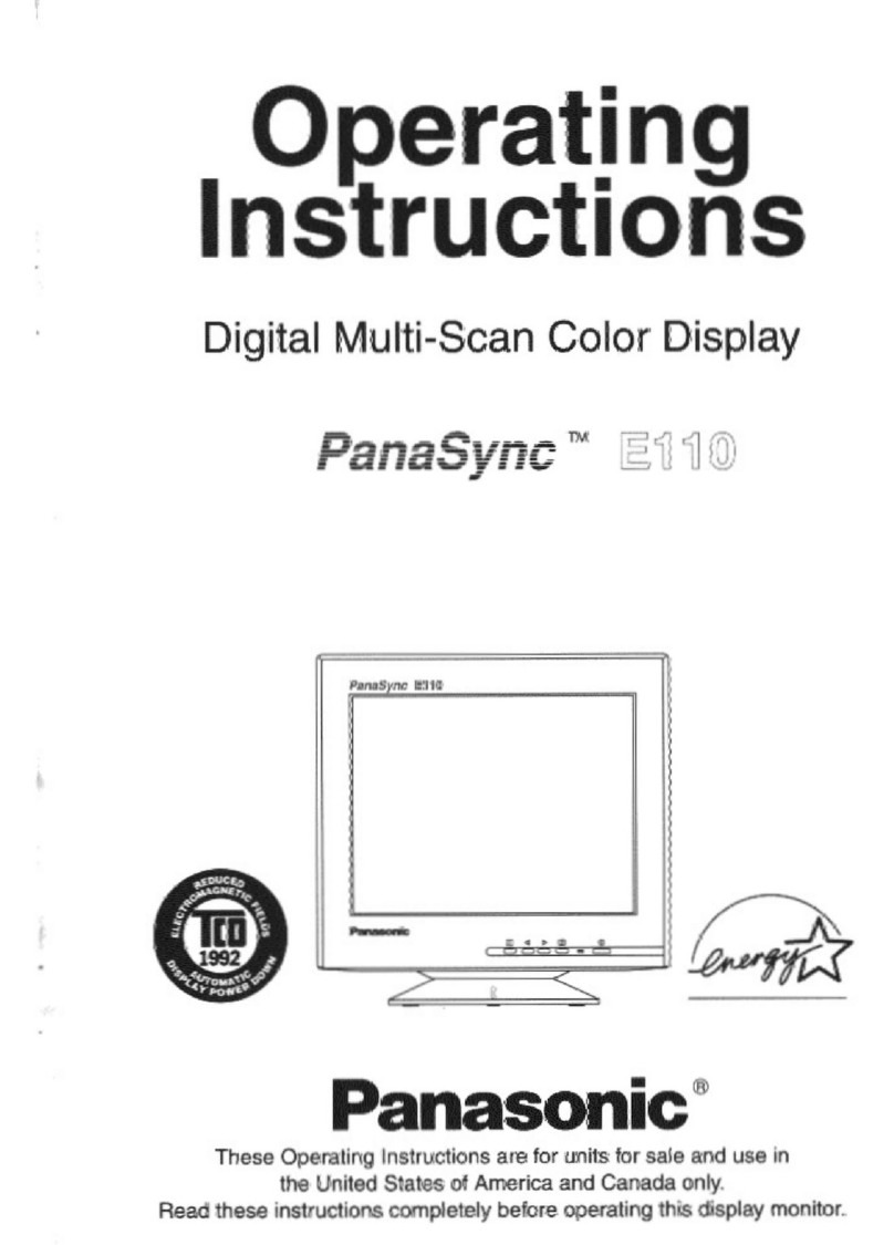 Panasonic PANASYNC E110 User manual