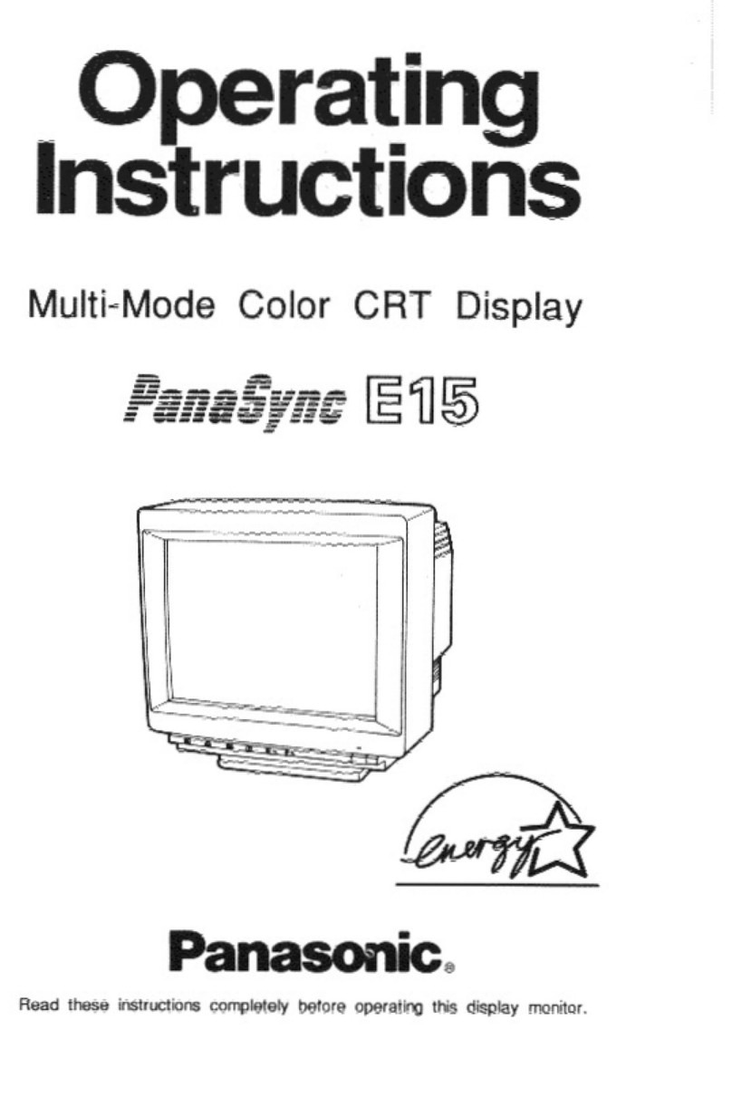 Panasonic PANASYNC E15 User manual