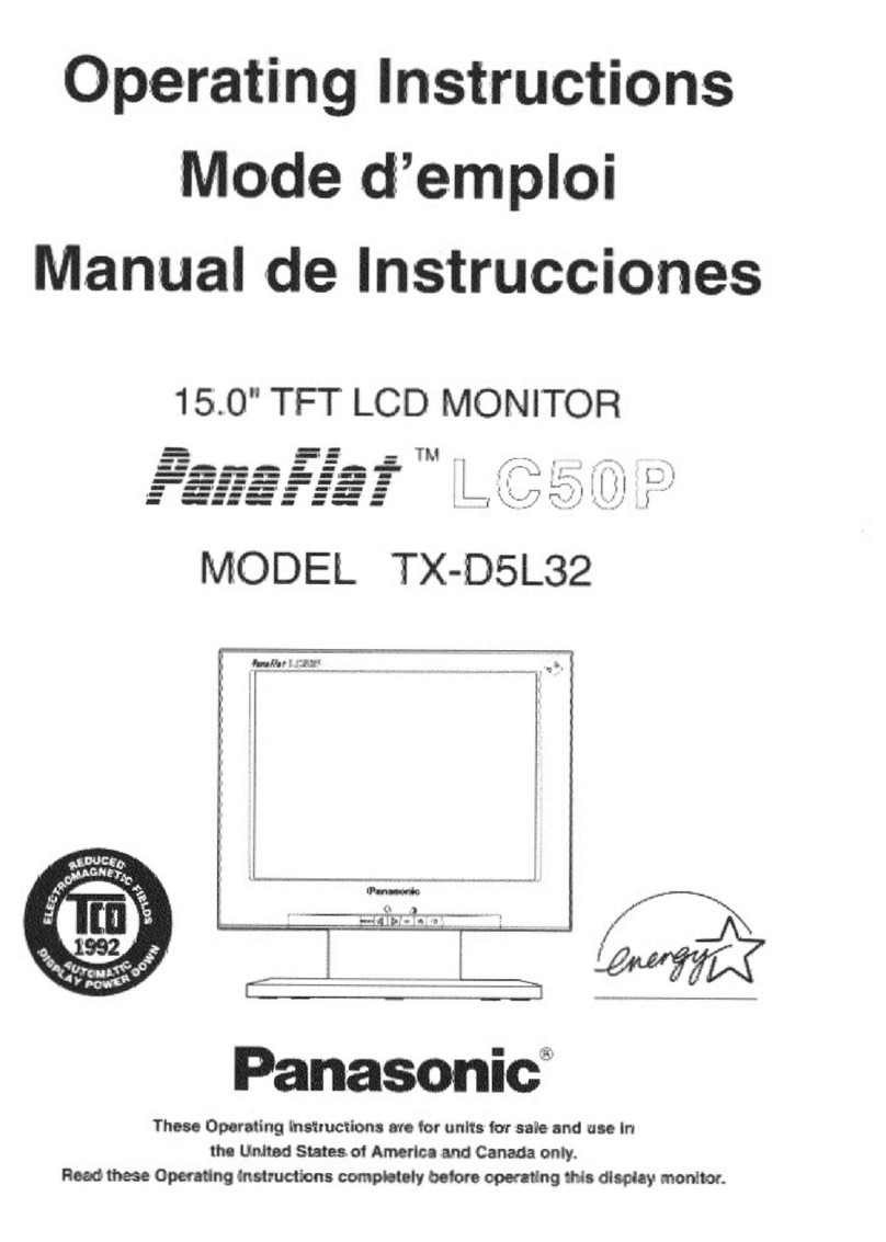 Panasonic PANAFLAT LC-50P User manual Panasonic PANAFLAT LC-50P User manual