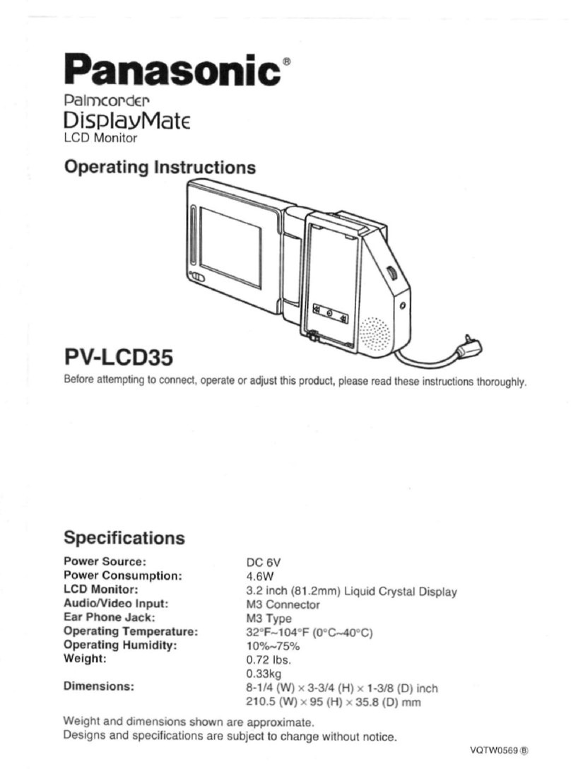 Panasonic Palmcorder PV-LCD35 operating instructions Panasonic Palmcorder PV-LCD35 operating instructions