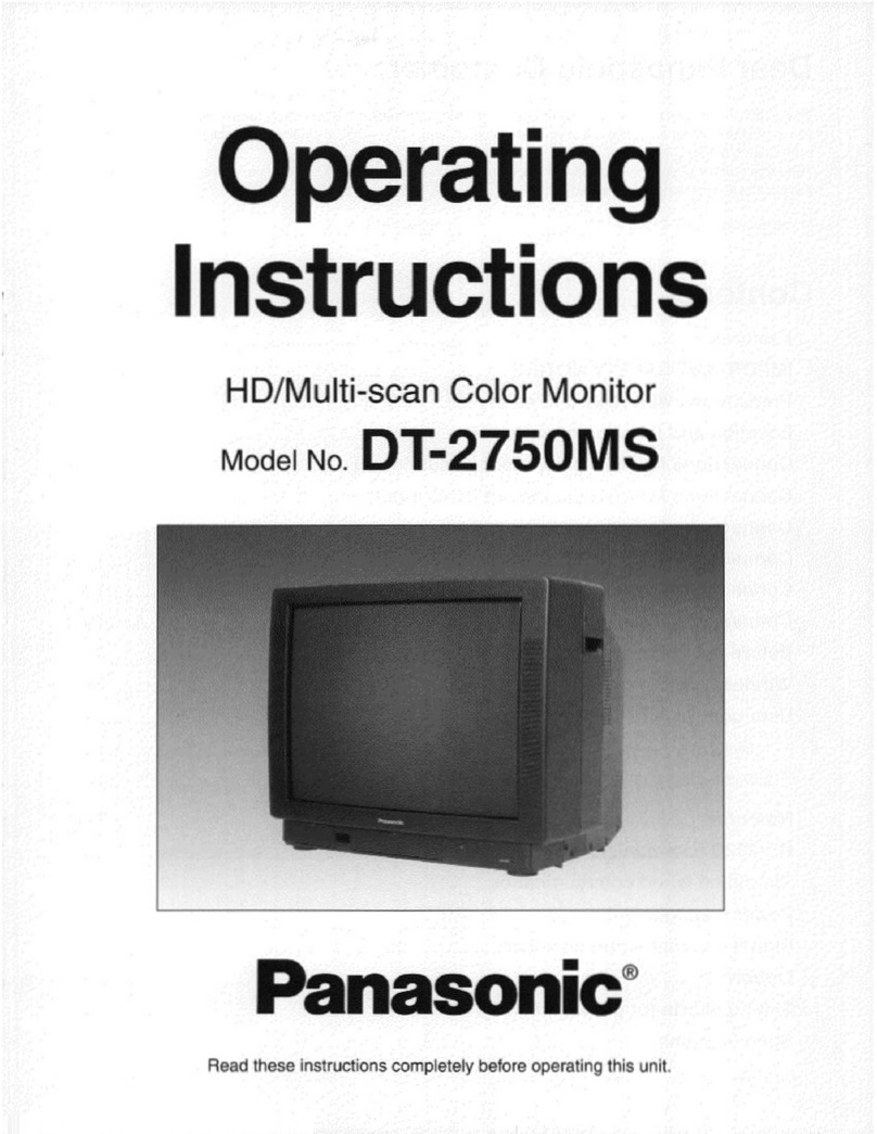 Panasonic DT2750MS - 27" - 1600X1280 MULT User manual