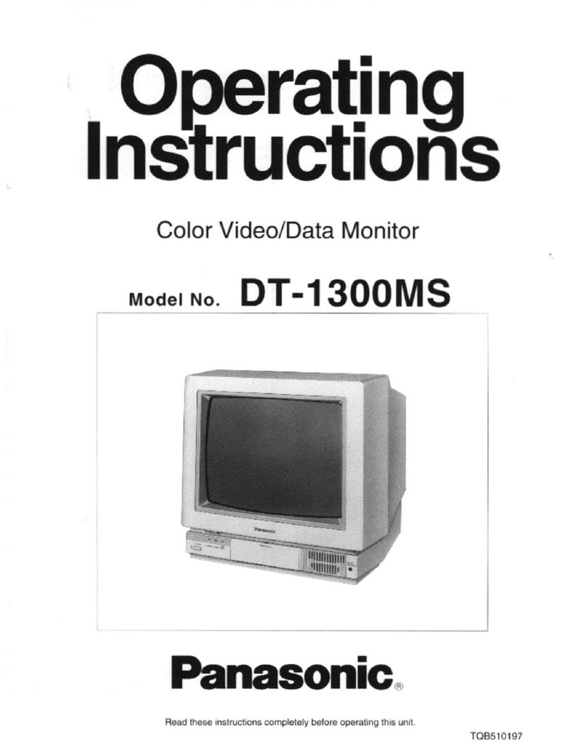 Panasonic DT1300MS - DISPLAY MONITOR User manual