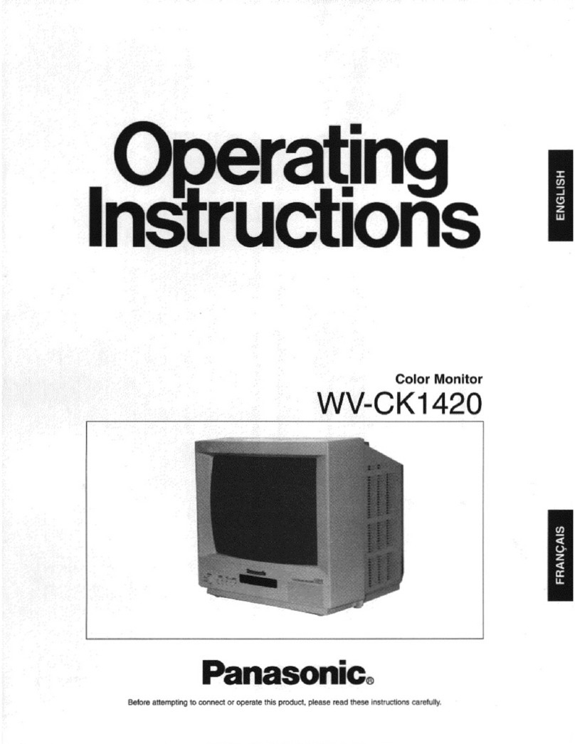Panasonic WVCK1420A - COLOR MONITOR User manual