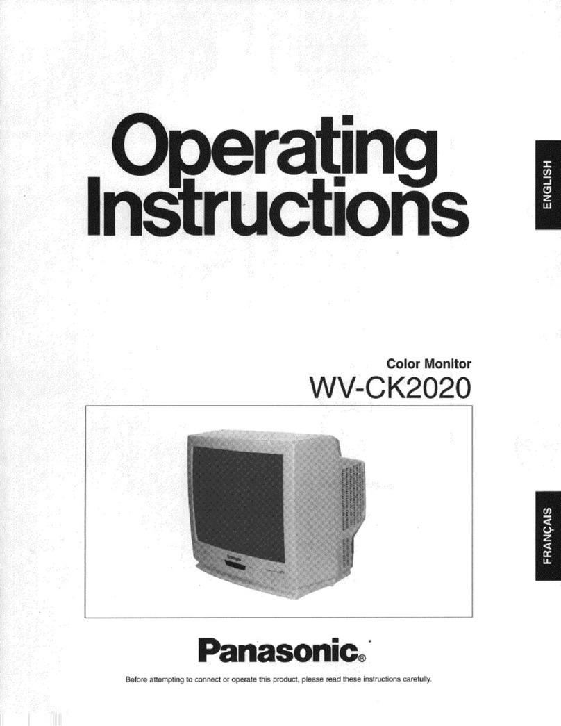 Panasonic WVCK2020 - COLOR MONITOR User manual