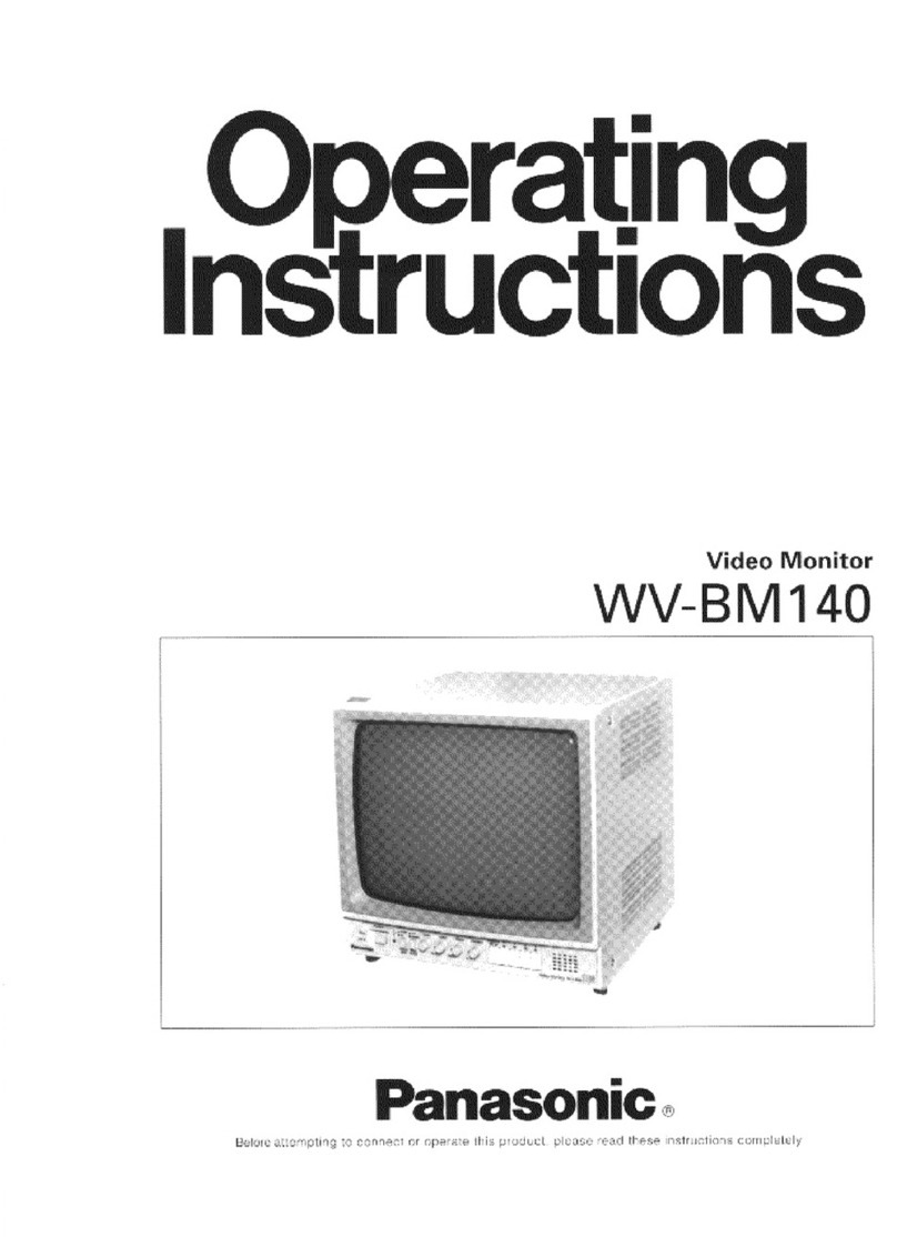 Panasonic WVBM140 - B/W MONITOR User manual Panasonic WVBM140 - B/W MONITOR User manual