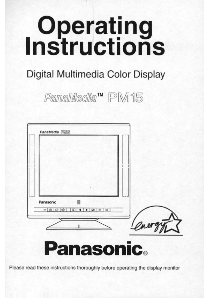 Panasonic PanaMedia PM15 operating instructions
