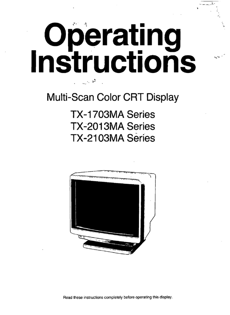 Panasonic TX-1703MA Series User manual