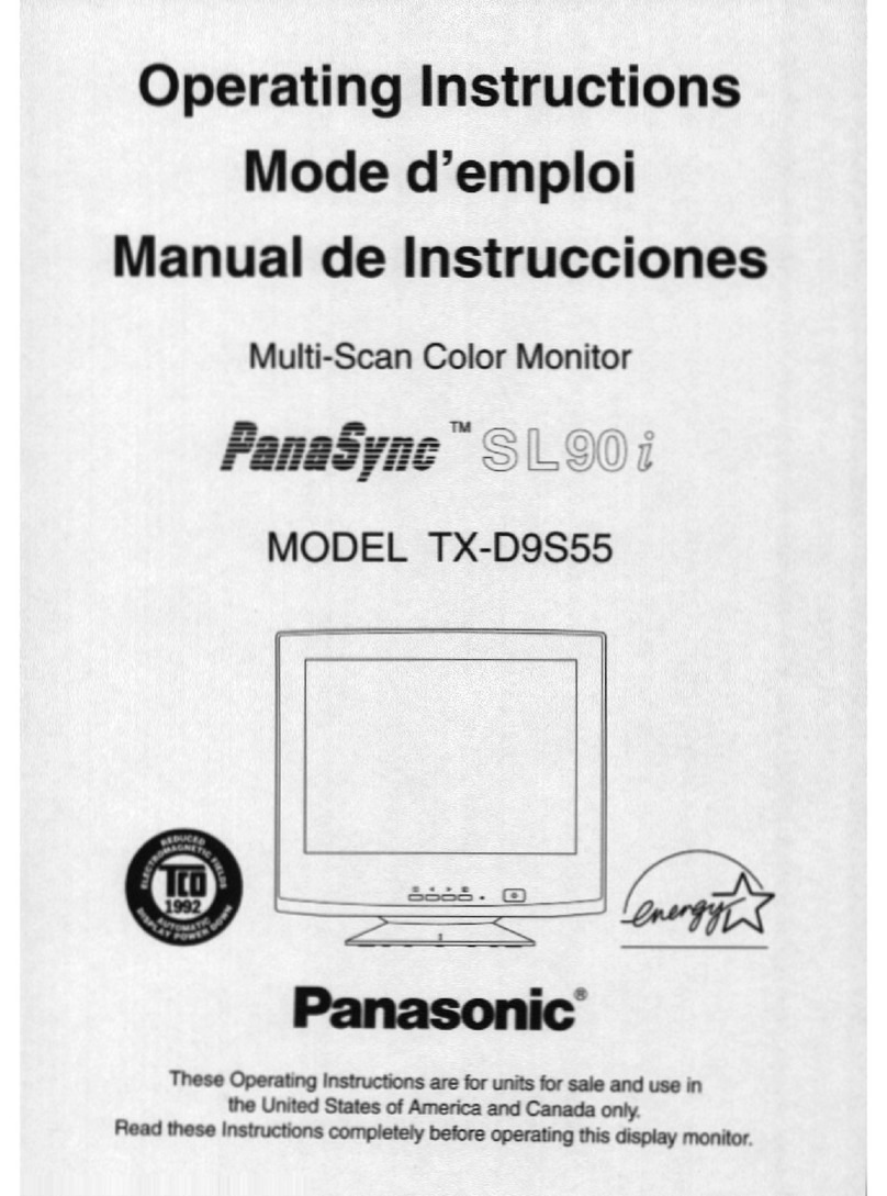 Panasonic PANASYNC TX-D9S55 User manual