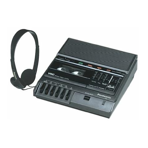 Panasonic RR830 - Desktop Cassette Transcriber User manual
