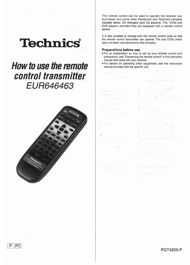 Technics EUR646463 How to use