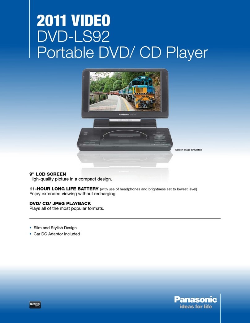Panasonic DVD-LS92 Specifications
