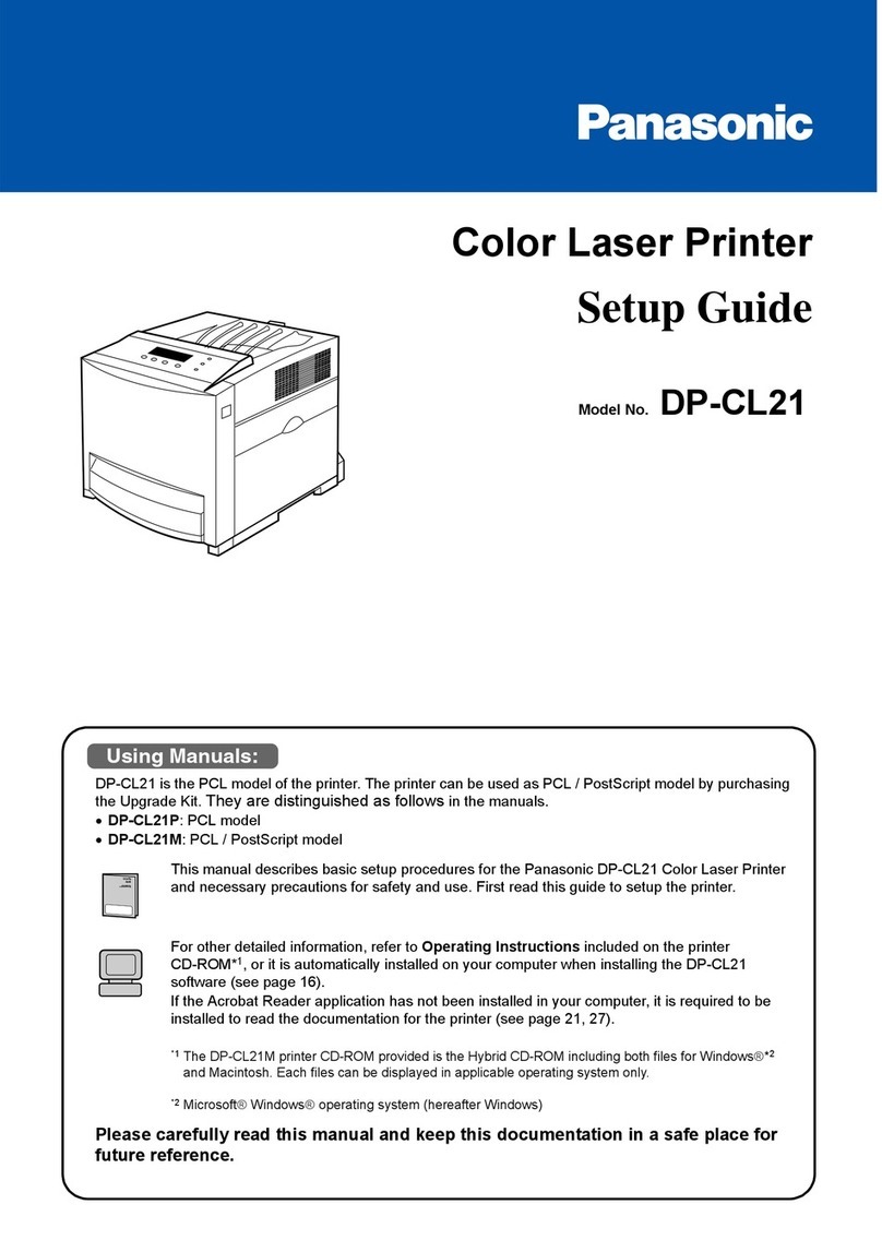 Panasonic WORKIO DP-CL21 User manual