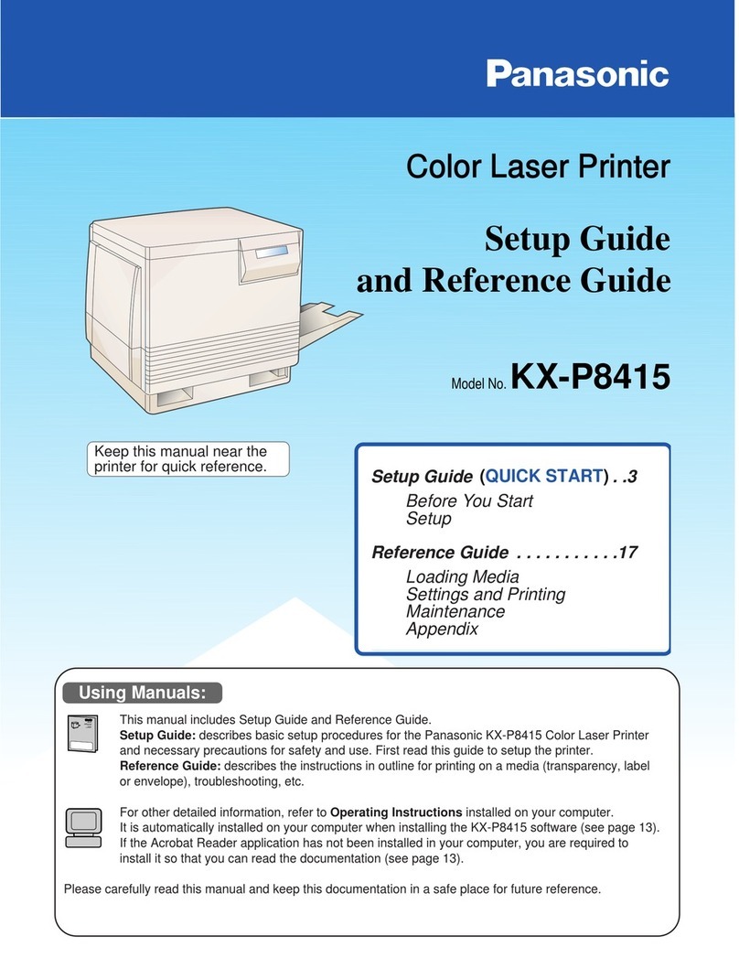 Panasonic KX-P8415 User manual