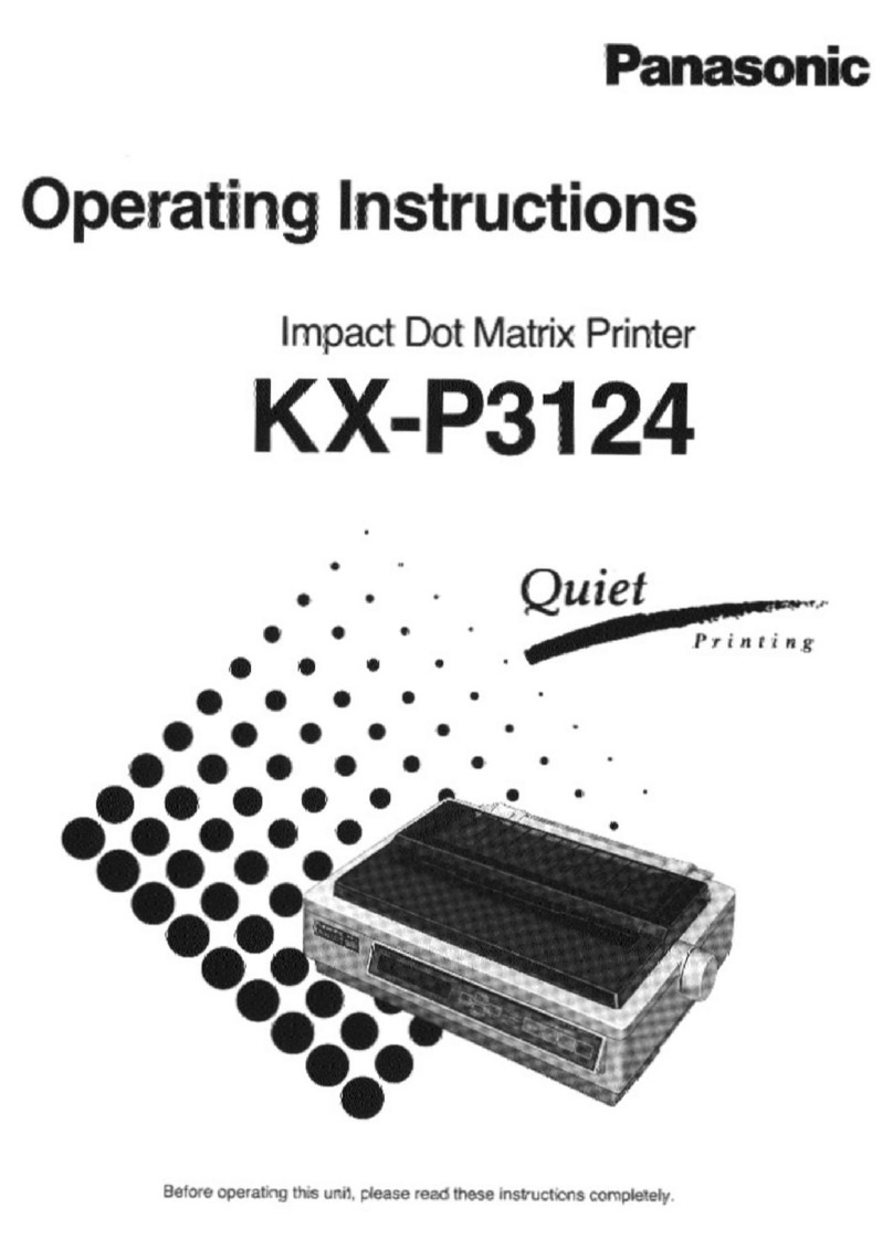 Panasonic KX-P3124 operating instructions