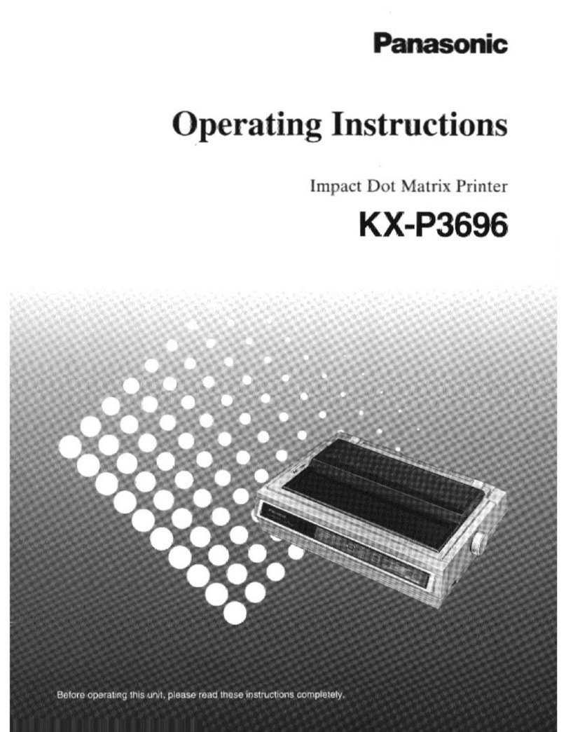 Panasonic KX-P3696 User manual Panasonic KX-P3696 User manual