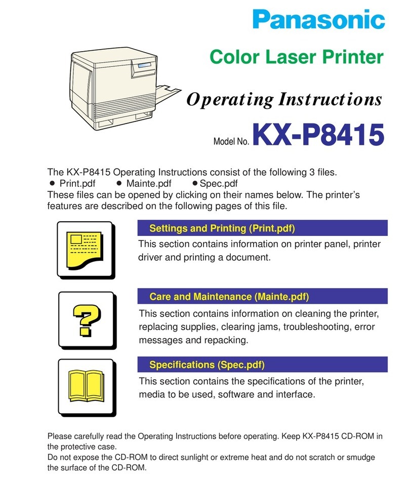 Panasonic KX-P8415 User manual