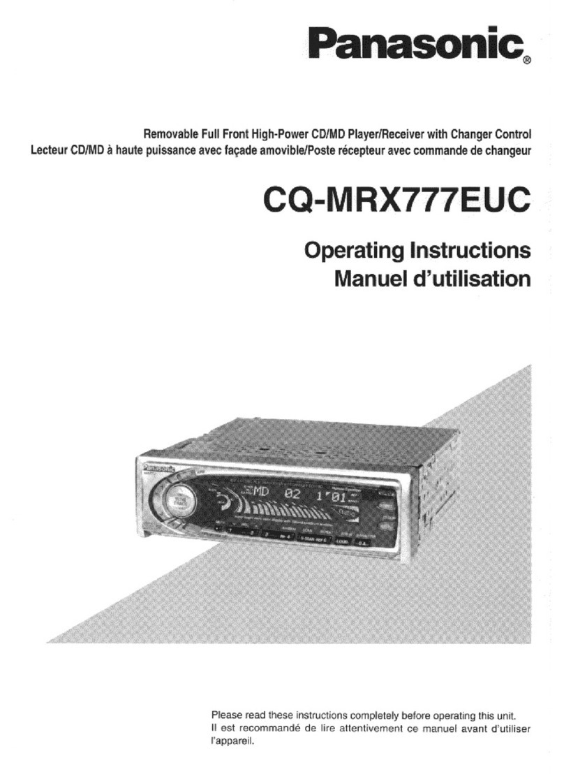Panasonic CQ-MRX777EUC User manual