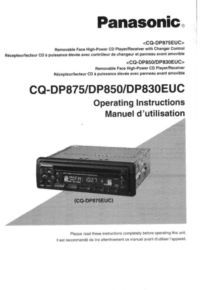 Panasonic CQ-DP830EUC user guide